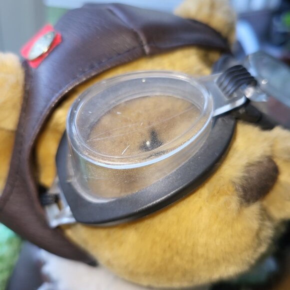VTG 1997 Pickford Bears Ltd. "Radar" Pilot Stuffed Bear with Jacket Goggles - Picture 8 of 15